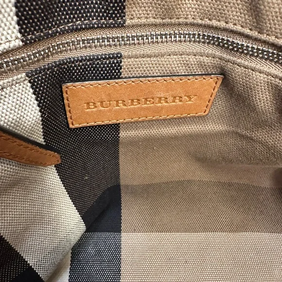 Burberry Maidstone Tote Tan Leather Shoulder Bag - Picture 10 of 16